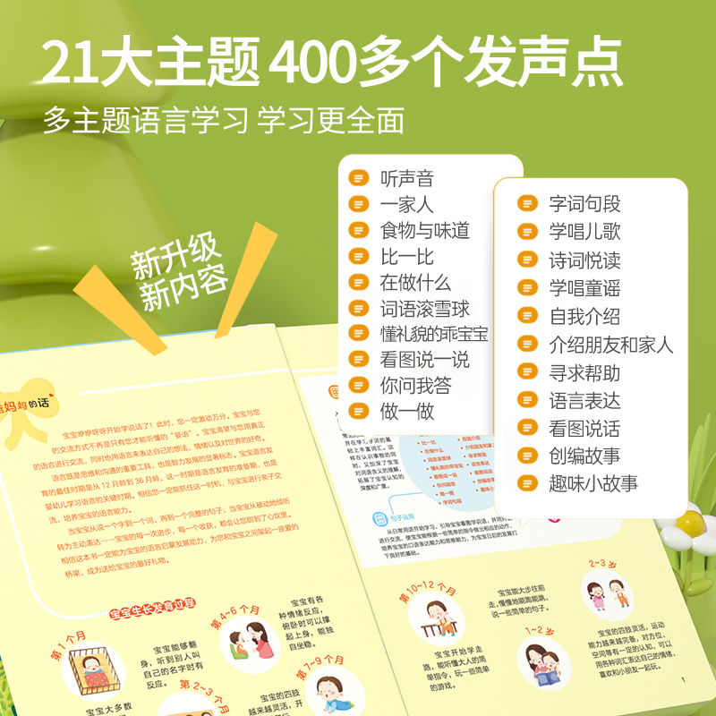 婴幼儿童玩具0一1岁宝宝7益智8早教2小孩6个月以上引导学说话启蒙-图0