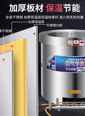 汤锅商用汤桶大容量不锈钢煮羊牛肉汤卤肉锅燃气节能熬骨头卤煮锅