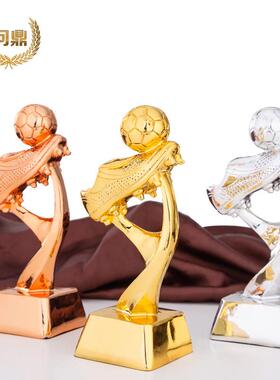 小款树脂足球纪念奖品小学学校体育赛事颁奖奖杯球迷礼品装饰品