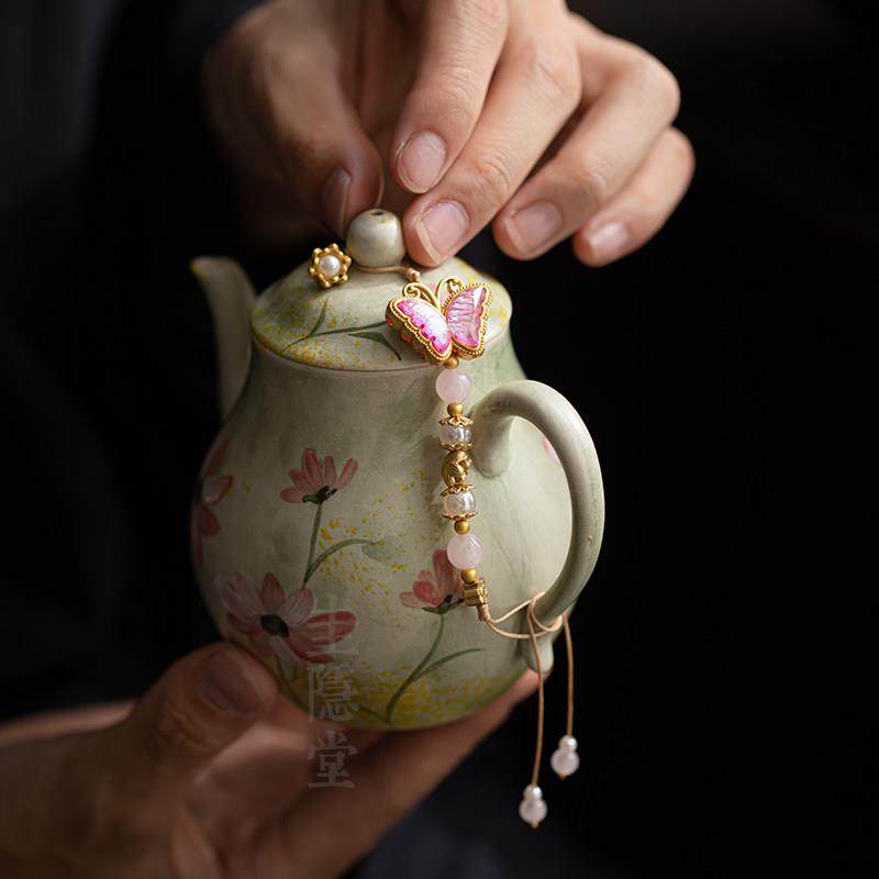 圭隐堂手工提溜小挂件吊坠家用盖碗茶壶壶绳茶具装饰品茶道零配件,淘宝优惠券,粉丝福利购,淘宝优惠卷