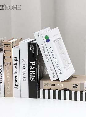 北欧简约现代仿真书假书摆件家居软装饰品创意餐厅客厅书柜装饰书