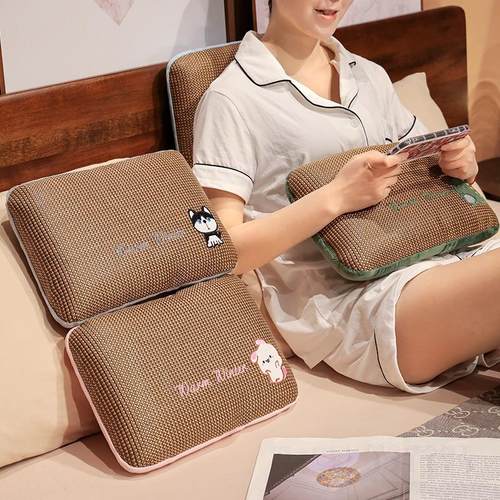 夏季凉席午睡枕趴睡枕小学生儿童教室桌上睡觉抱枕办公室午休枕头 - 图3