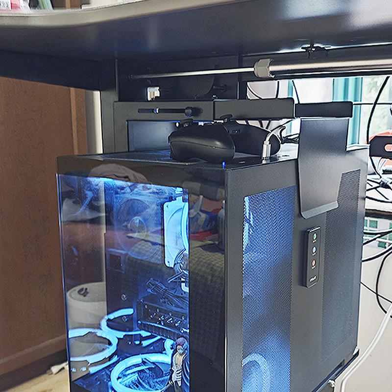 Lente host bracket bracket lifting table punch-free computer chassis rack single beam hanging small and medium-sized host