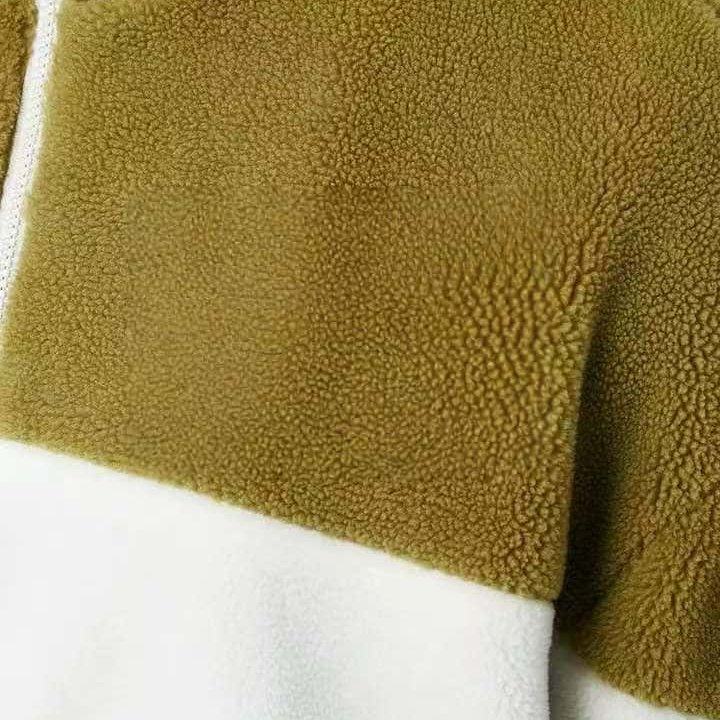 秋冬上新！森家男装仿羊羔绒宽松撞色保暖立领秋冬立领外套,淘宝优惠券,粉丝福利购,淘宝优惠卷