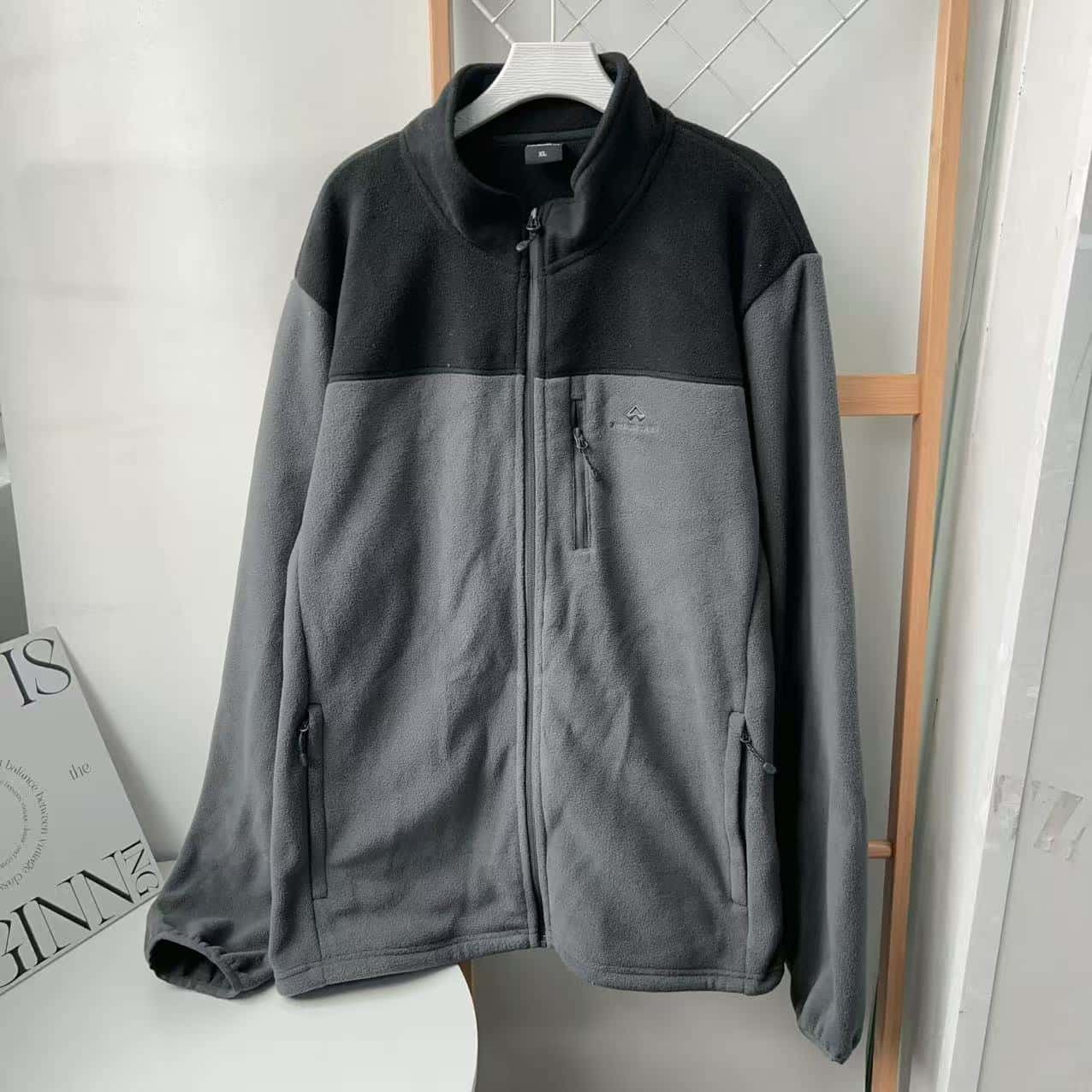 秋冬上新！拓家男装秋冬保暖立领时尚拼接撞色摇粒绒外套,淘宝优惠券,粉丝福利购,淘宝优惠卷