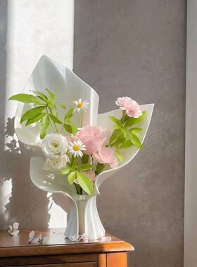教师节花瓶摆件客厅插花轻奢高级感花瓶3D打印花瓶客厅摆件氛围感