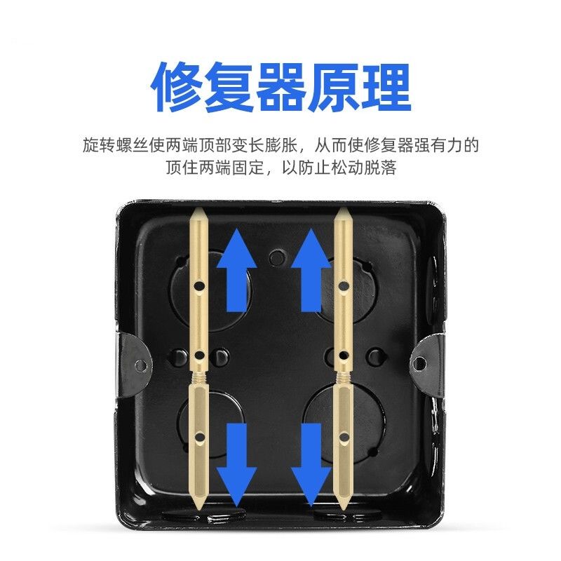 120型地插暗盒修复器接线盒底盒座开关面板固定破损松脱补救工具 - 图3