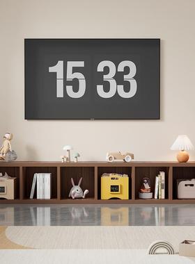 A10L实木儿童书架落地置物架书柜客厅电视柜收纳柜储物柜格子柜矮