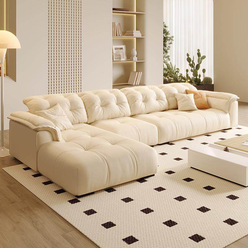 奶油风猫抓布沙发客厅设计师款现代简约大象耳朵大小户型云朵沙发,淘宝优惠券,粉丝福利购,淘宝优惠卷