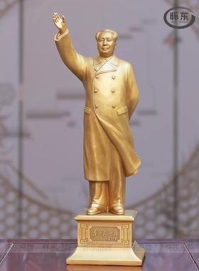 伟人毛主席黄铜像摆件送长辈领导招挥手大客厅书房办公室公司装饰