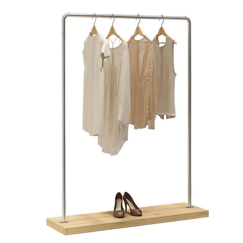 服装店展示架落地式女装实体店不锈钢单杠货架带板中岛陈列挂衣架,淘宝优惠券,粉丝福利购,淘宝优惠卷