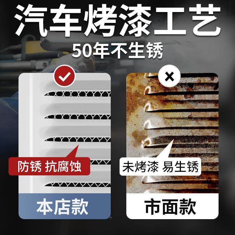 White chassis electric heating ventilation dispersion heat louvers breathable grille fish scale exterior wall rainproof box punching vent louvers