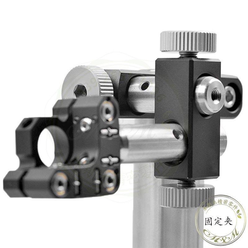 旋钮顶紧十字固定架90度直角夹具PC12-A12交叉光学支架配件铝合金,淘宝优惠券,粉丝福利购,淘宝优惠卷