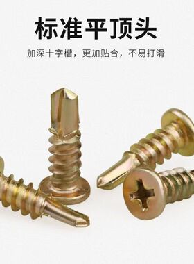 平顶头自攻螺丝尖尾螺丝钉轻钢龙骨专用螺丝钉门窗自攻自钻螺钉