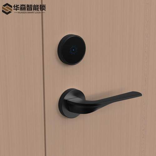 酒店门锁刷卡锁宾馆分体电子门锁公寓智能感应门锁民宿木门磁卡锁 - 图2