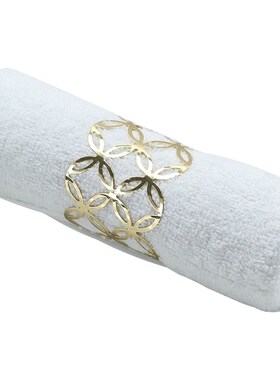 样板间毛巾摆件卫生间美容院床上卫浴店装饰品样板房毛巾扣软装