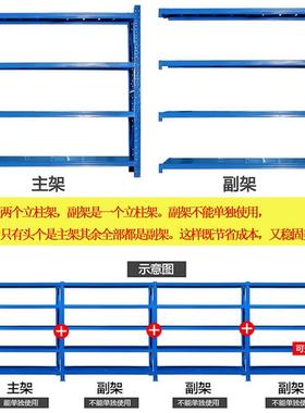 仓储货架仓库置物架多层储物层板式铁架子库房电商快递货架