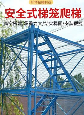 角钢梯笼安全爬梯梯笼加厚梯笼爬梯组合式梯笼角钢梯笼