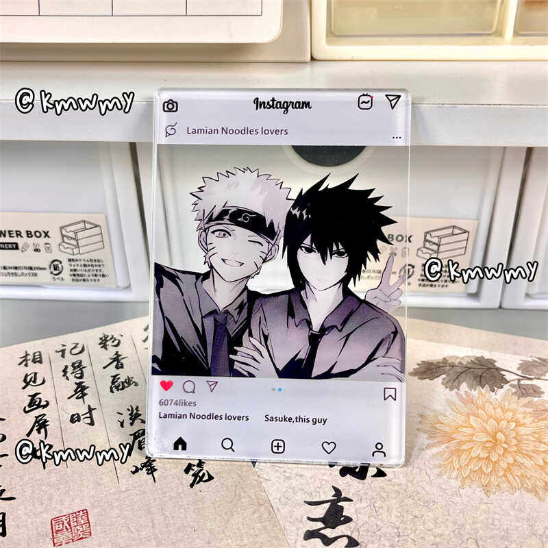 火影忍者佐鸣高颜值三寸亚克力透卡拍照桌面摆件动漫鸣人佐助周边,淘宝优惠券,粉丝福利购,淘宝优惠卷