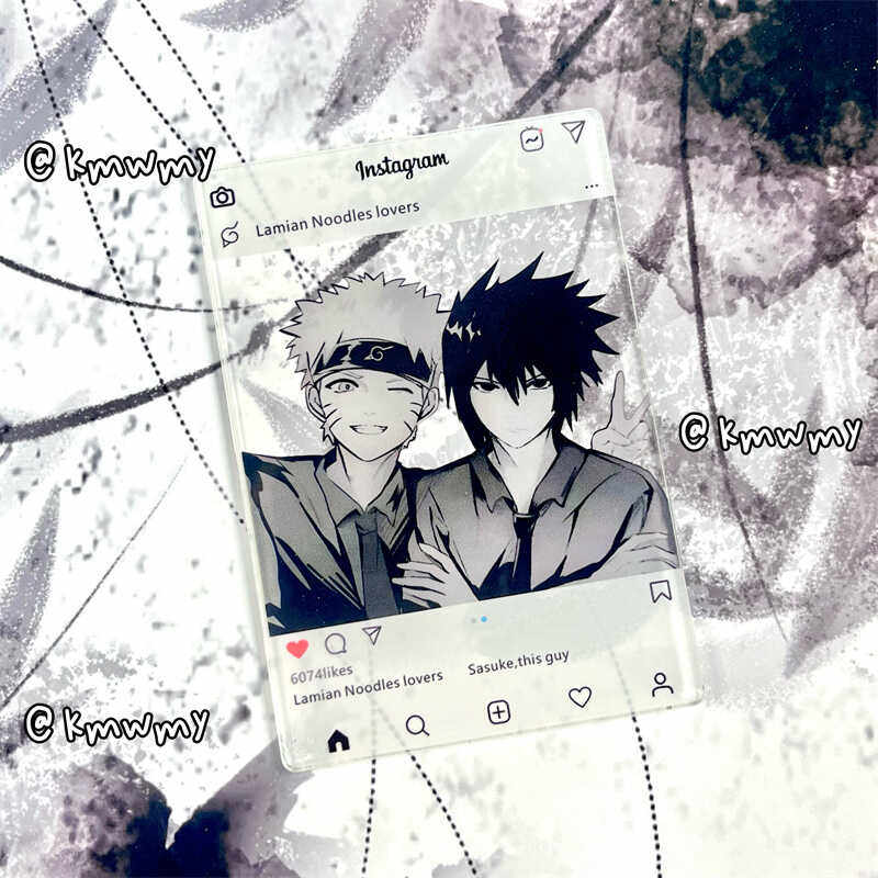 火影忍者佐鸣高颜值三寸亚克力透卡拍照桌面摆件动漫鸣人佐助周边,淘宝优惠券,粉丝福利购,淘宝优惠卷