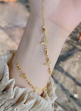 小碎金光珠蝴蝶蹦迪手链女新款高级感轻奢小众时尚手饰送女朋友