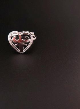 复古银色耳环项链戒指套装民族风精致气质个性简约百搭时尚首饰