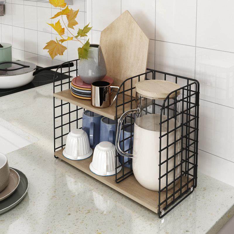 厨房桌面水杯架放茶杯玻璃杯子水壶办公室台面茶具收纳置物架子,淘宝优惠券,粉丝福利购,淘宝优惠卷