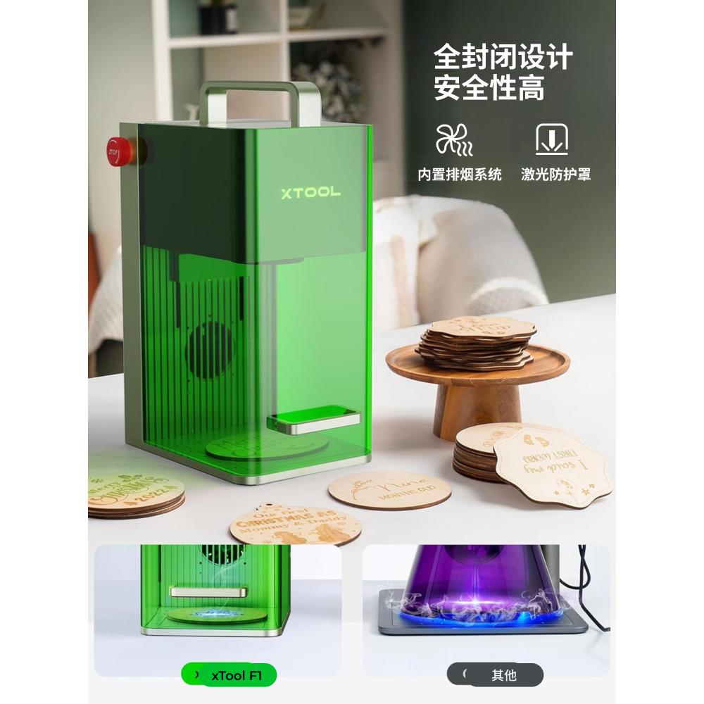 xTool F1 叶雕激光雕刻机全自动小型切割机手持金属打标机【仓】 - 图3