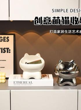 新家进门口入户客厅鞋柜玄关钥匙收纳装饰摆饰欢迎回家高级感小众