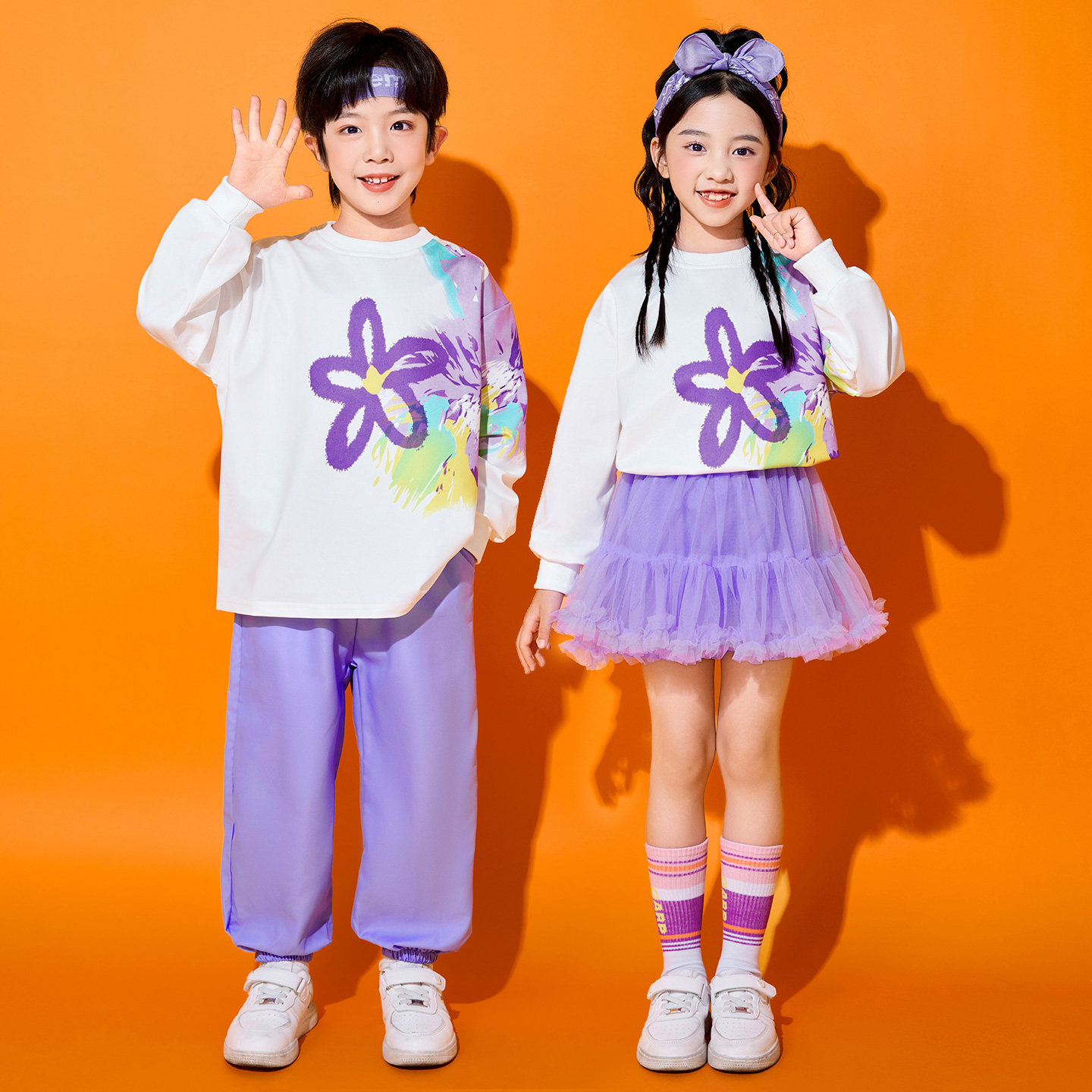 儿童啦啦队演出服新款小学生运动会开幕式班服幼儿园校园风表演服,淘宝优惠券,粉丝福利购,淘宝优惠卷