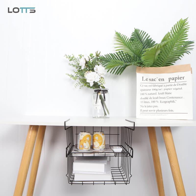 厨房吊柜下挂篮置物架宿舍书桌柜子分层整理架衣柜悬挂式叠加收纳 - 图1