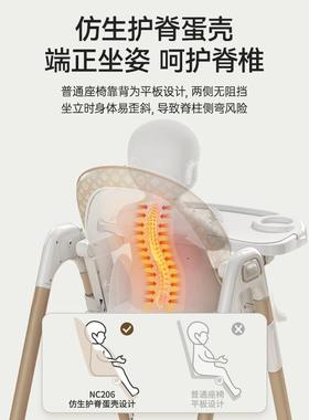 newber纽贝尔宝宝餐椅多功能餐桌婴儿学坐椅家用椅子儿童吃饭座椅