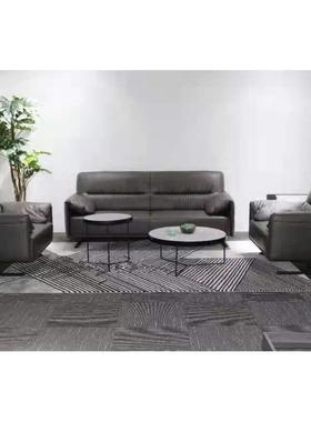 简约现代沙发会客接待室商务办公室沙发茶几组合套装休息区沙发