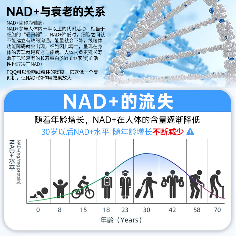 澳洲进口Aurinda高纯度PQQ胶囊童颜线粒体细胞营养素补充剂内服 - 图0