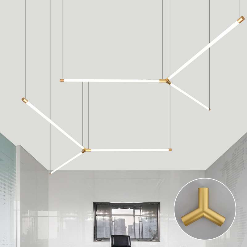 长条灯商用吧台理发店led条形灯 台球厅专用拼接造型办公室吊灯 - 图2