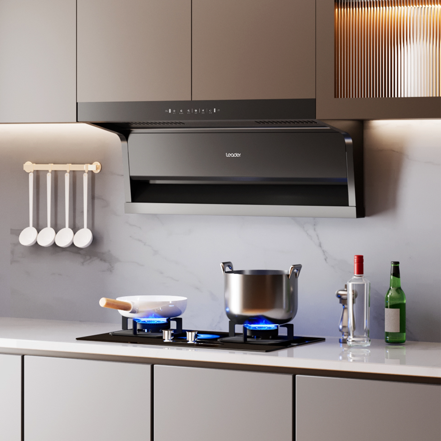 海尔油烟机家用统帅吸抽油烟机燃气灶一套大吸力变频官方旗舰9762