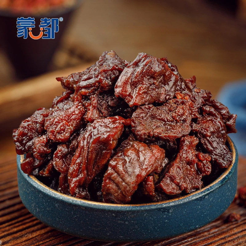 蒙都风干牛肉块大块牛肉真空包装熟食开袋即食香辣内蒙古特产300g,淘宝优惠券,粉丝福利购,淘宝优惠卷