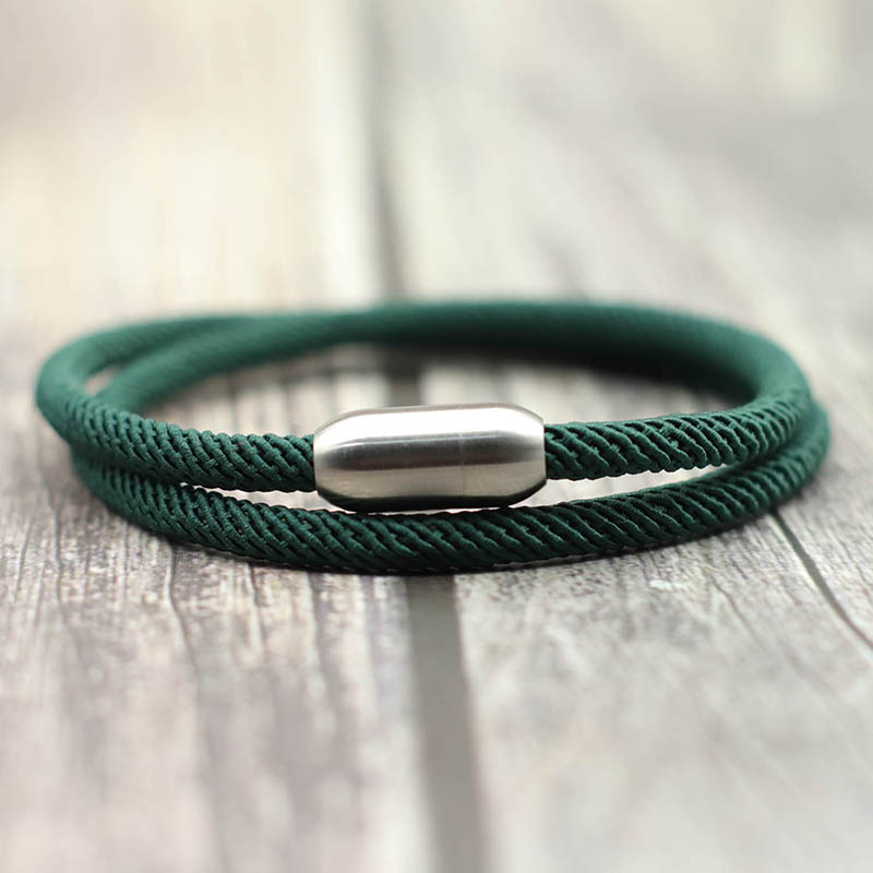 推荐Fashion Rope Bracelet Man Attract Magnet Braclet Hombre - 图3