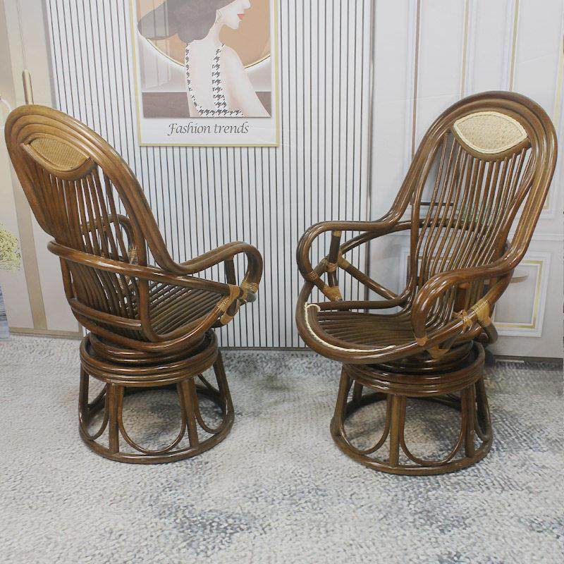 家用滕椅靠背椅天然真藤藤编旋转椅子阳台茶桌椅藤椅三件套电脑椅,淘宝优惠券,粉丝福利购,淘宝优惠卷