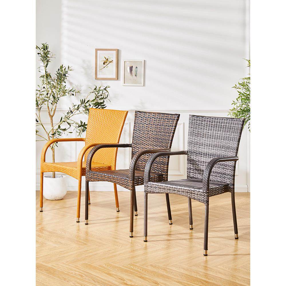 藤椅靠背椅单人老人家用简约编织藤条椅阳台休闲户外桌椅餐厅椅子,淘宝优惠券,粉丝福利购,淘宝优惠卷