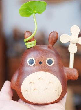 Joe/木质龙猫六周年宠粉活动 扩香器日系实木手工可爱摆件礼品