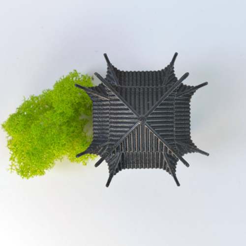 凉亭亭子摆件中式古建筑模型3D打印国风微景观假山盆景装饰新款 - 图0