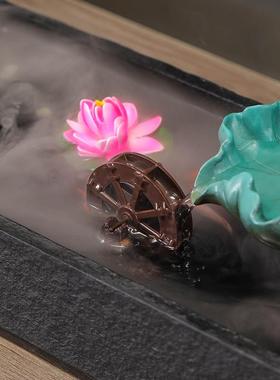 流水生财摆件桌面鱼缸循环水装饰客厅玄关办公室摆设乔迁开业礼品