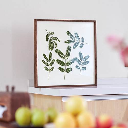 黑胡桃M裱画框空框装裱4K装饰相框定制十字绣裱框8K实木挂墙木质 - 图1