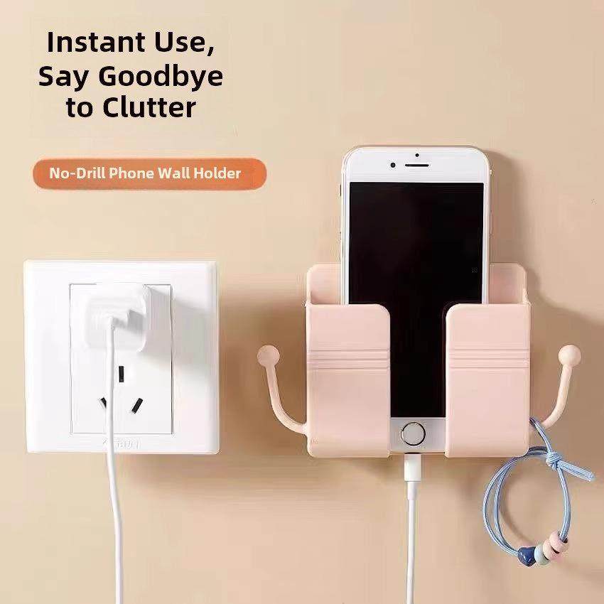 壁挂式挂钩支架电视空调遥控器板收纳盒床头墙手机充电支架收纳架,淘宝优惠券,粉丝福利购,淘宝优惠卷