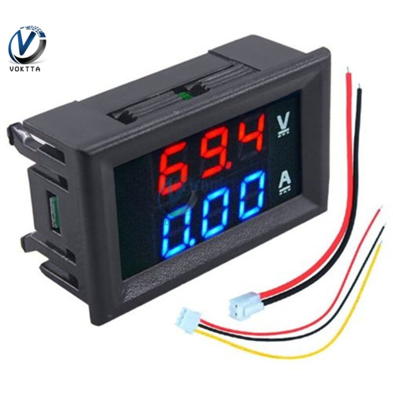 Mini 5 Wire M4430 Digital Voltmeter Ammeter DC 100V 200V 10A - 图3