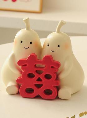 永不分梨摆件结婚送新人新婚新娘订婚闺蜜朋友姐姐实用礼物装饰品