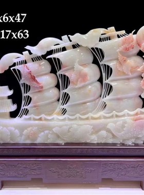 速发玉石一帆风顺帆船摆件家室客厅玄关酒柜办公居装品饰开业招财
