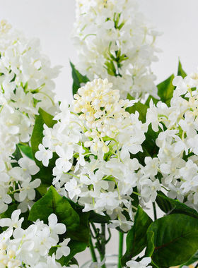 丁香花仿真花摄影道具婚庆场地会场布置人造假花装饰