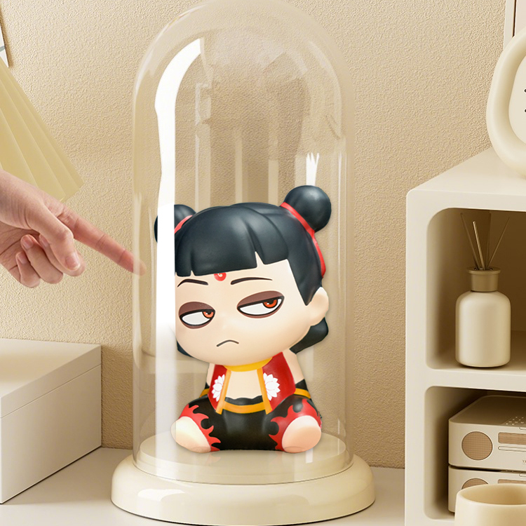 Figure storage box display rack storage Pop Mart collects household transparent single doll model ornaments dustproof